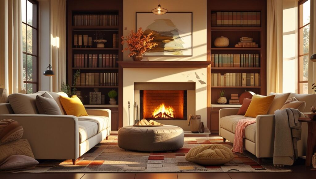 interior de casa aconchegante realista